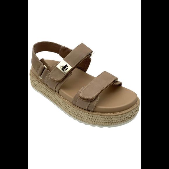 Steve Madden Women's Big Mona Slingback Sandals Natural - Medium - Picture 1 of 3